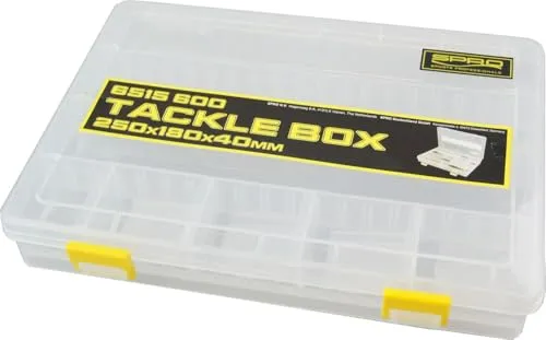 Spro Tackle Box 25x18x4cm - Angelbox für Kunstköder, Tacklebox für Wobbler, Gummifische & Blinker, Kunstköderbox, Köderbox