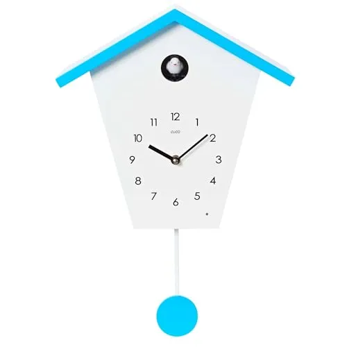 Cuco Clock Kuckucksuhr SCHWARZWALDHAUS mit Pendel 37,5× 23 × 11,4cm Wanduhr Moderne Kuckuckuhr Schwarzwalduhr