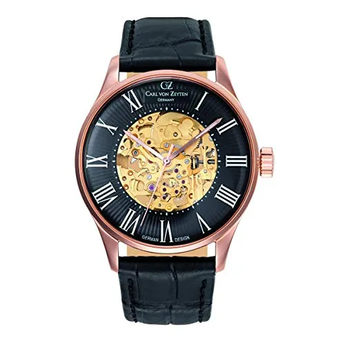 Herrenuhr Original NEU Carl von Zeyten -Feldberg- CVZ0011RBK