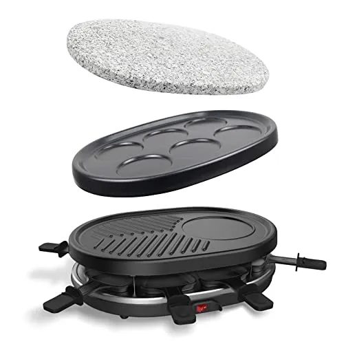 Leogreen 4-in-1 Raclette-Gerät für 8 Personen