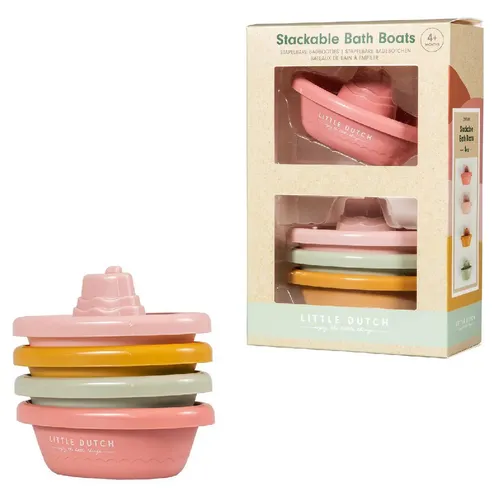 Little Dutch 4 Badeboote-Set rosa