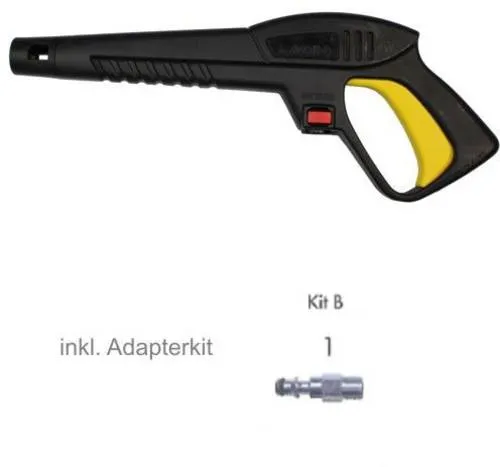 Lavor Pistole 6.001.0083 für Hochdruckreiniger - Leichte Hochdruckpistole, kompatibel mit Einhell, Parkside und weiteren Modellen wie Power 19 und Superwash 150, ideal für effektives Reinigen.