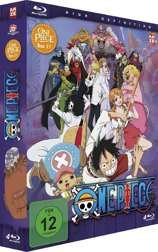 One Piece - Box 27 [Blu-ray] - Anime - Box 27 der beliebten Anime-Serie One Piece auf Blu-ray, mit spannenden Abenteuern und in deutscher sowie japanischer Sprache. Ideal für Fans und Sammler!