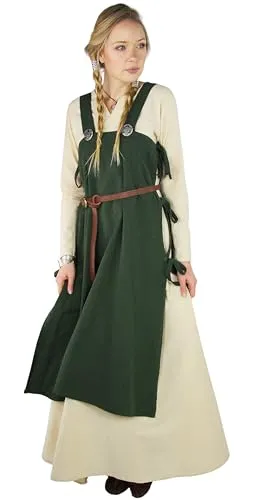Leonardo Carbone Wikinger Überkleid Hildegard Kleid grün SM