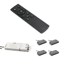 4-Kanal-Funkfernbedienung für 12V LED Beleuchtung - stufenlos dimmbar, max. 60W, ideal für KALB Lichtsysteme und einfache Plug n Play Bedienung