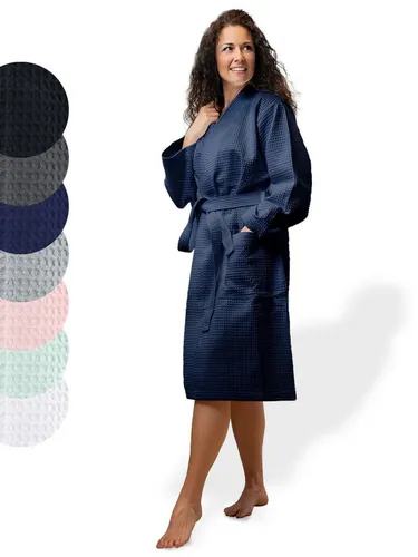SIEGENTHAL Morgenmantel – Eleganter Damen Bademantel aus 100% Baumwolle