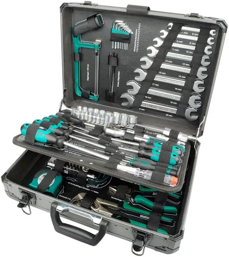 Brüder Mannesmann M29079 - 133-teiliges Werkzeugset im Koffer, robust und ideal für professionelle Anwendungen