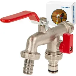 Produktbild tecuro Doppel-Auslaufhahn