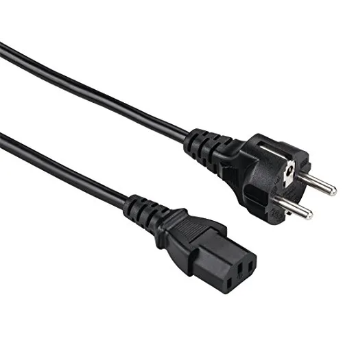 Hama Kaltgeräte-Zuleitung Universal, 1,5 m, Schwarz