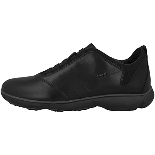 Geox Jungen U Nebula B Sneakers - Komfortable Herren-Sneaker in Schwarz, 40 EU - Herren-Sneaker mit atmungsaktivem Obermaterial aus Leder und rutschfester Gummisohle für optimalen Tragekomfort.