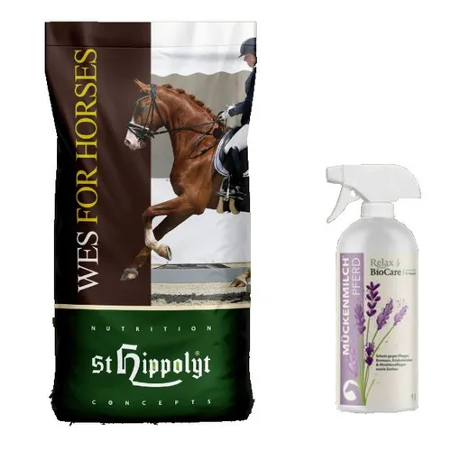 St. Hippolyt WES for Horses - Sensitive Mash + Relax Biocare Mückenmilch für Pferde