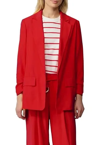 Produktbild s.Oliver Langer Blazer aus Viskosemix mit Raff-Detail