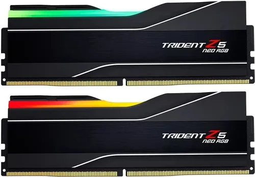 G.Skill Trident Z5 Neo RGB DDR5-6000 - 48GB - CL40 - Dual Channel - RAM für Gaming und kreative Anwendungen, 48GB Dual Channel mit 6000 MHz und RGB-Beleuchtung, ideal für hohe Leistung und stylisches Setup.