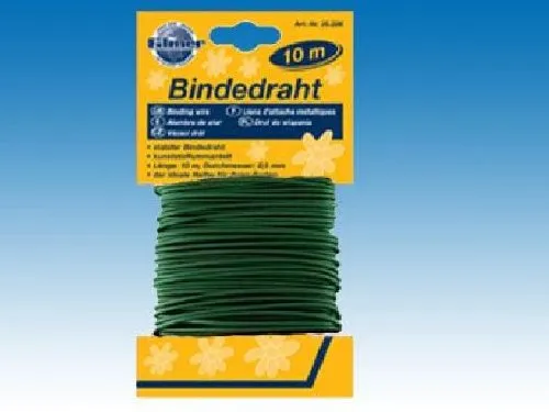 Filmer 25.226 Pflanzen / Gemüse Bindedraht - grün gummiummantelt - d= 2,5mm - 10m