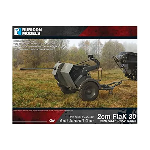 Rubicon Models 2cm FlaK30 w/SdAh 51/52 Trailer