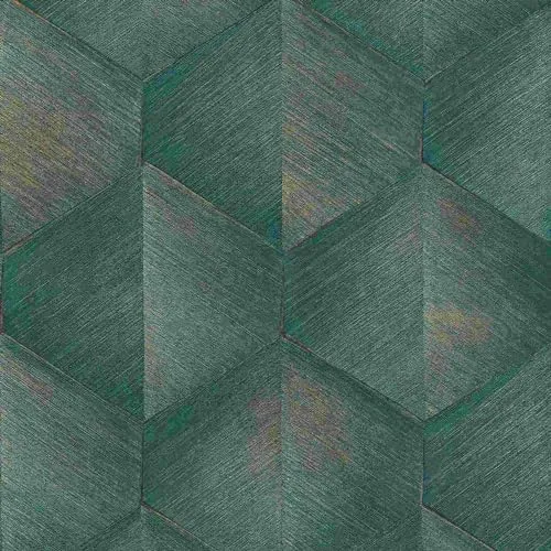 Erismann Tapete | Kollektion Fashion for Walls 4 | 10370-19 | Vliestapete | Muster/Motive | 0.53 x 10.05 m | Grün | Wohnzimmer | Flur | Büro | Küche | Wohnräume