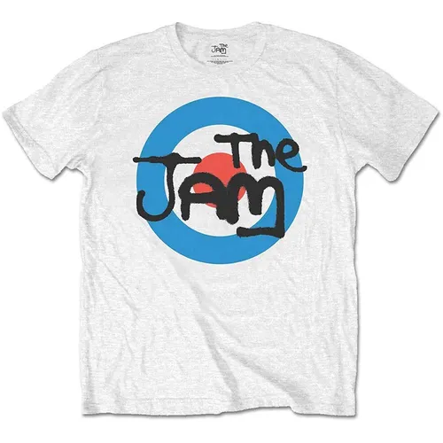 Jam (The): Spray Target Logo White (T-Shirt Bambino 3-4 Anni) T-Shirt NEU