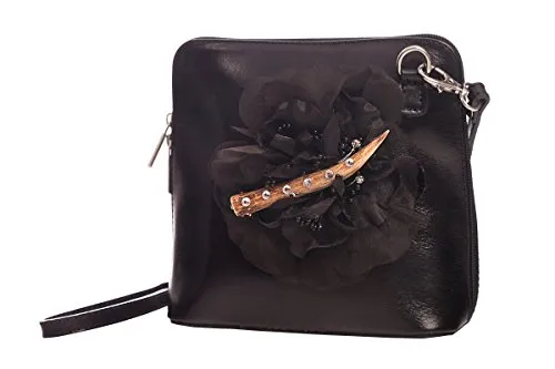 Trachten Handtasche - GLITZERHORN - beige, dunkelbraun, schwarz