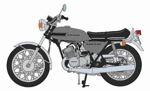 Hasegawa BK10 1/12 Kawasaki 500SS Mach III