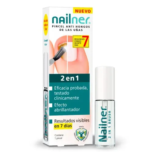 Nailner 2-in-1 Anti-Pilz-Pinsel für Nägel, 5 ml – Behandlung gegen Pilze an Händen und Füßen, sichtbare Ergebnisse in 7 Tagen, behandelt und verhindert Nagelpilze ohne Feilen