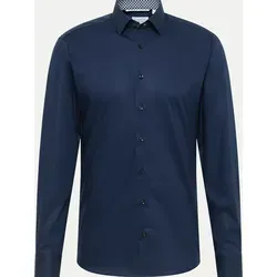 ETERNA Herren Langarm Hemd | Slim FIT | Navy-Blau von ETERNA