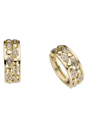 Firetti Paar Creolen Schmuck Geschenk Gold 585 von Firetti