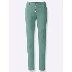Bequeme Jeans INSPIRATIONEN, Damen, Gr. 36, jade von Inspirationen