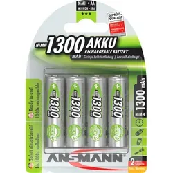 Ansmann NiMH-Akku Mignon 1300mAh 4er-Blister