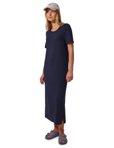 Street One Studio Damen Midi-Kleid aus Jersey mit Puffärmeln
