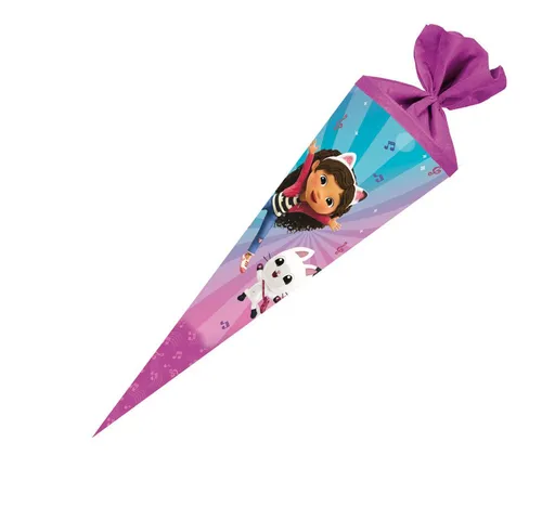 Nestler Schultüte Nestler Schultüte Gabby's Dollhouse rund mit Filzverschluss 70cm