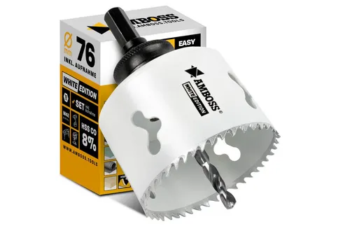 Amboss M42 Bimetall Lochsäge 76mm mit Aufnahme von Amboss Werkzeuge