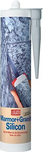 Lugato Marmor + Granit Silicon 310 ml steingrau - Dichtmittel für Marmor und Granit, wasserabweisend und ideal für professionelle Anwendungen im Gewerbe und Bau.