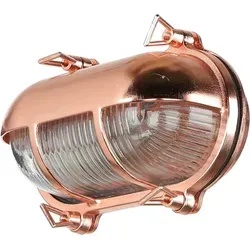 SKIATHOS Außenleuchte in Kupfer – Nautische Wandlampe aus Messing - Lampen: Antike Schiffslampe mit IP64 Schutz, ideal für Garten und Terrasse. Korrosionsbeständig und wetterfest, verleiht jedem Außenbereich maritimes Flair.