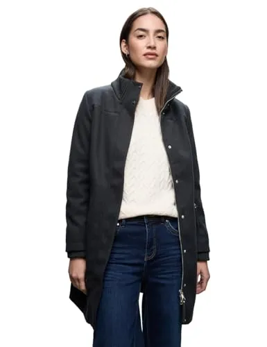 Street One Damen 2005340 Mantel mit Strickdetails von Street One