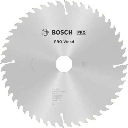 Bosch Professional Kreissägeblatt Optiline Wood 230 mm - Kreissägeblätter für Holz mit 48 Zähnen, ideal für feine Schnitte in verschiedenen Holzarten, reduzierte Schwingungen und Geräusche für präzises Arbeiten.