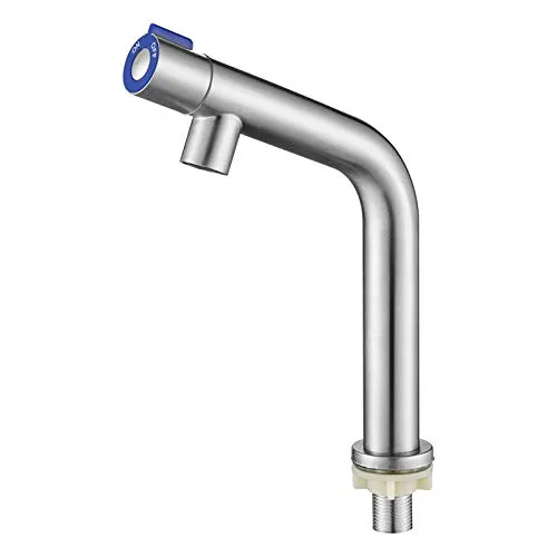 ZXC Edelstahl Standventil, Kaltwasser Armatur, Einhebel Wasserhahn für das Waschbecken