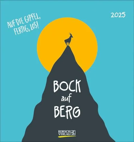 Bock auf Berg 2025: aufstellbarer Postkartenkalender