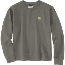 Carhartt French Terry Sweatshirt Damen - Dunkelgrün - S - Sweatshirt für Damen im Relaxed Fit, aus atmungsaktivem TencelTM Lyocell für höchsten Tragekomfort und Bewegungsfreiheit.