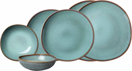 like. by Villeroy & Boch Kombiservice Lave Basic-Set 6-teilig - Elegantes 6-teiliges Kombiservice aus Steingut mit skandinavischem Design. Spülmaschinen- und mikrowellensicher – perfekt für den täglichen Genuss.