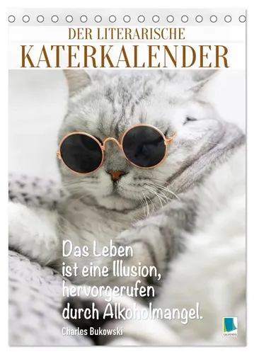 Calvendo Calvendo | Der literarische Katerkalender (Tischkalender 2026 DIN A5...