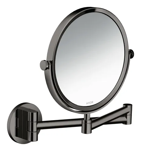 Axor Universal Circular Rasierspiegel - Polished Black Chrome - 42849330 - Eleganter runder Rasierspiegel in poliertem Schwarzchrom, ideal für das Badezimmer und bietet eine klare Reflexion für präzises Rasieren.