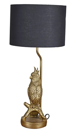 Dekolampe Papageienleuchte Lampe Kakadu Nachttischlampe 58cm Nachttischleuchte