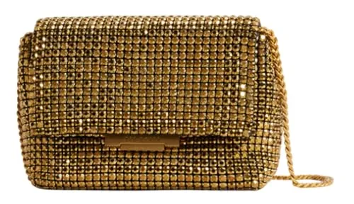 Ted Baker Gliters Umhängetasche in Gold - Elegante Umhängetasche aus hochwertigem Polyester, perfekt für besondere Anlässe und stilvolle Auftritte.