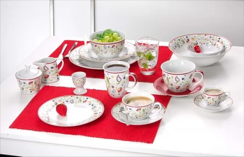 Eierbecher 6er Set Doppio Shanti - Ritzenhoff & Breker - Buntes Porzellan Eierbecher Set für 6 Eier, ideal für fröhliche Frühstücke und spülmaschinengeeignet für einfache Reinigung.