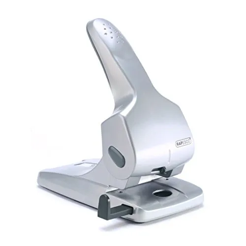Rapesco 0732 Zero-65 Hochleistungslocher, 65 Blatt Stanzkapazität, Grau