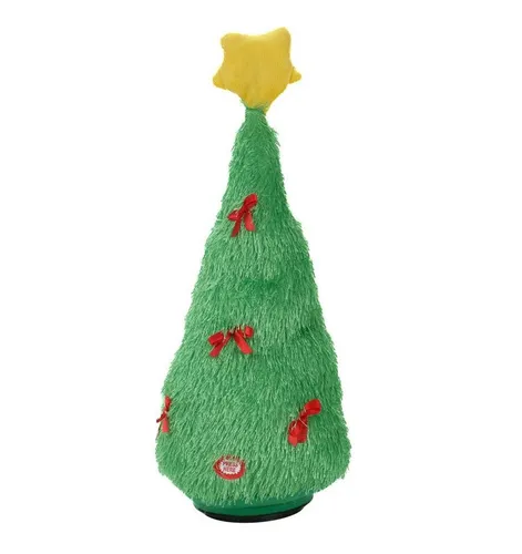 Bubble-Store Weihnachtsfigur Plüsch Weihnachtsbaum mit LED Beleuchtung (1 St., Weihnachtsbaum), mit Musik, Dancing around the Christmas Tree, Pop-Version