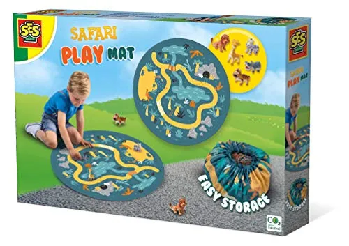 SES creative Safari Spielmatte und Aufräumsack 2 in 1