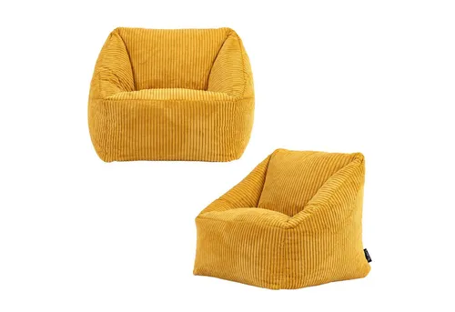 icon Sitzsack Kinder „Natalia“, 55x44cm, Made in Germany in gelb von Icon