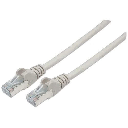 Netzwerkkabel Cat6A S/FTP CU LS0H 7,5m Grau RJ-45 Stecker / RJ-45 Stecker