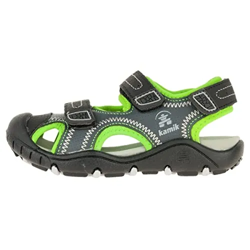 Kamik Unisex-Jungen Seaturtle2 Geschlossene Sandalen, Grau (Charcoal Cha), 24 EU